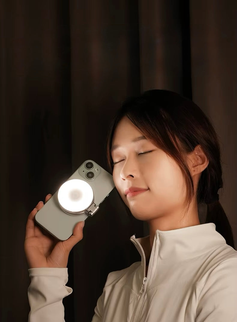 Lumière magnétique pour selfie