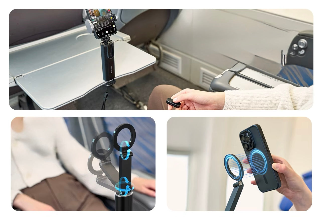 Magnetische reisselfiestick – 360° draaibare telefoonhouder