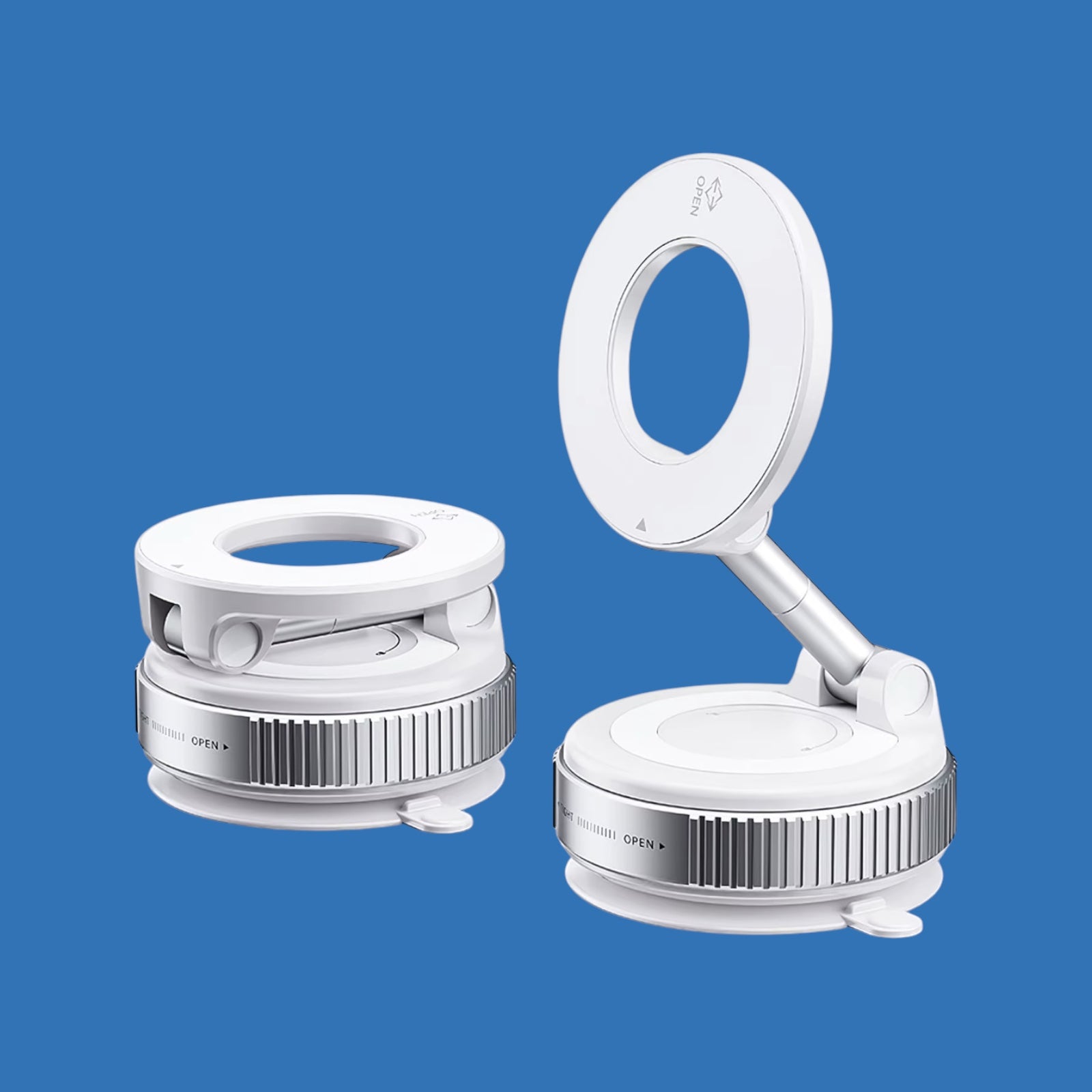 Opvouwbare magnetische vacuüm autotelefoonhouder