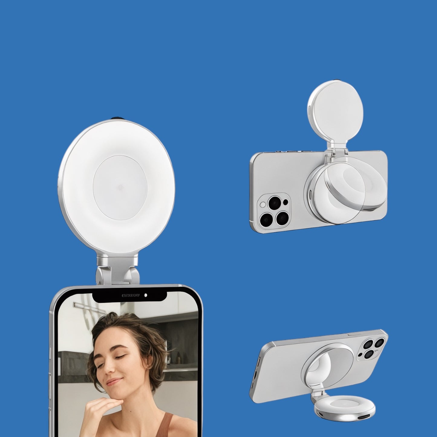 Lumière magnétique pour selfie
