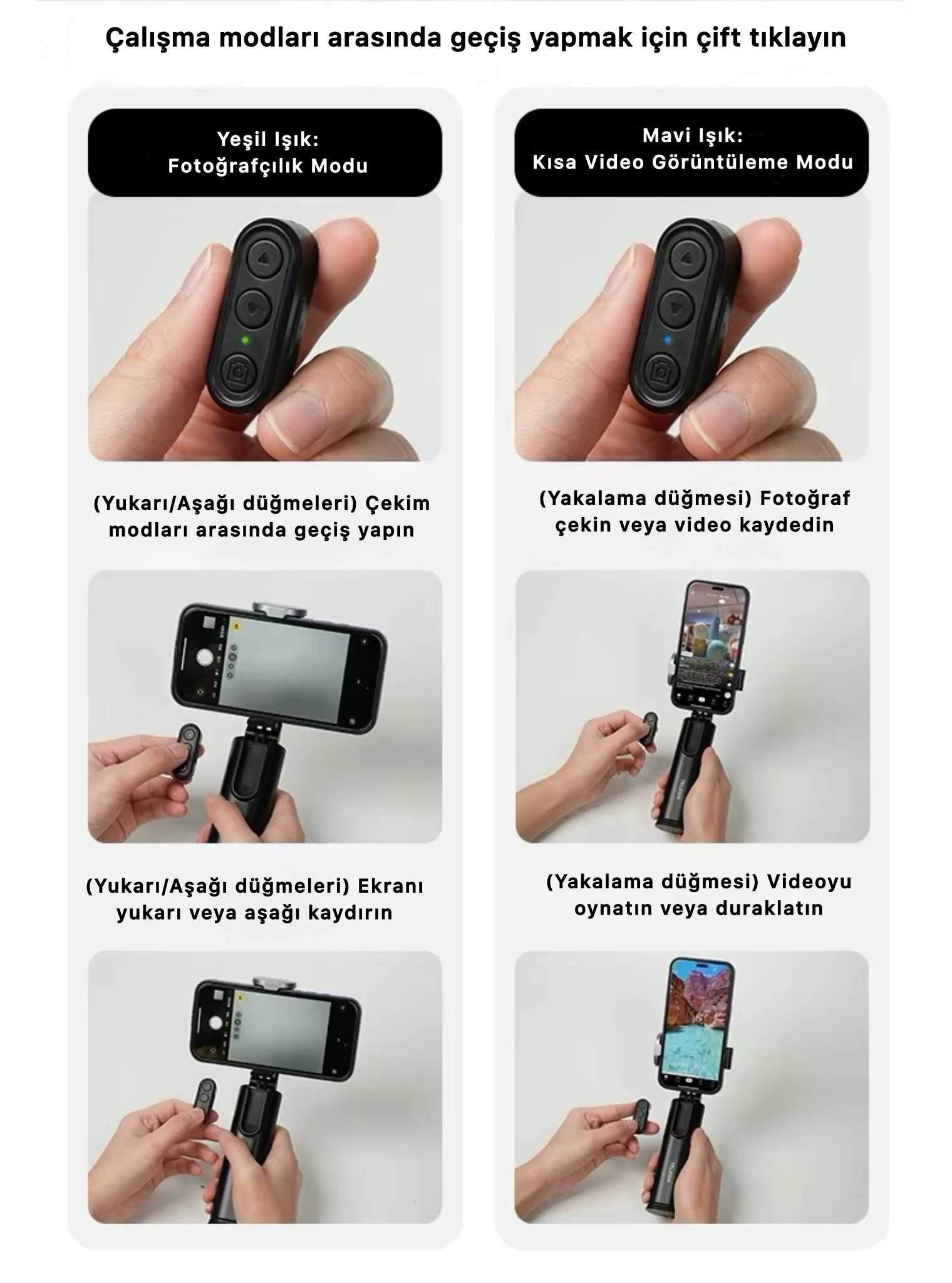 Magnetische reisselfiestick – 360° draaibare telefoonhouder