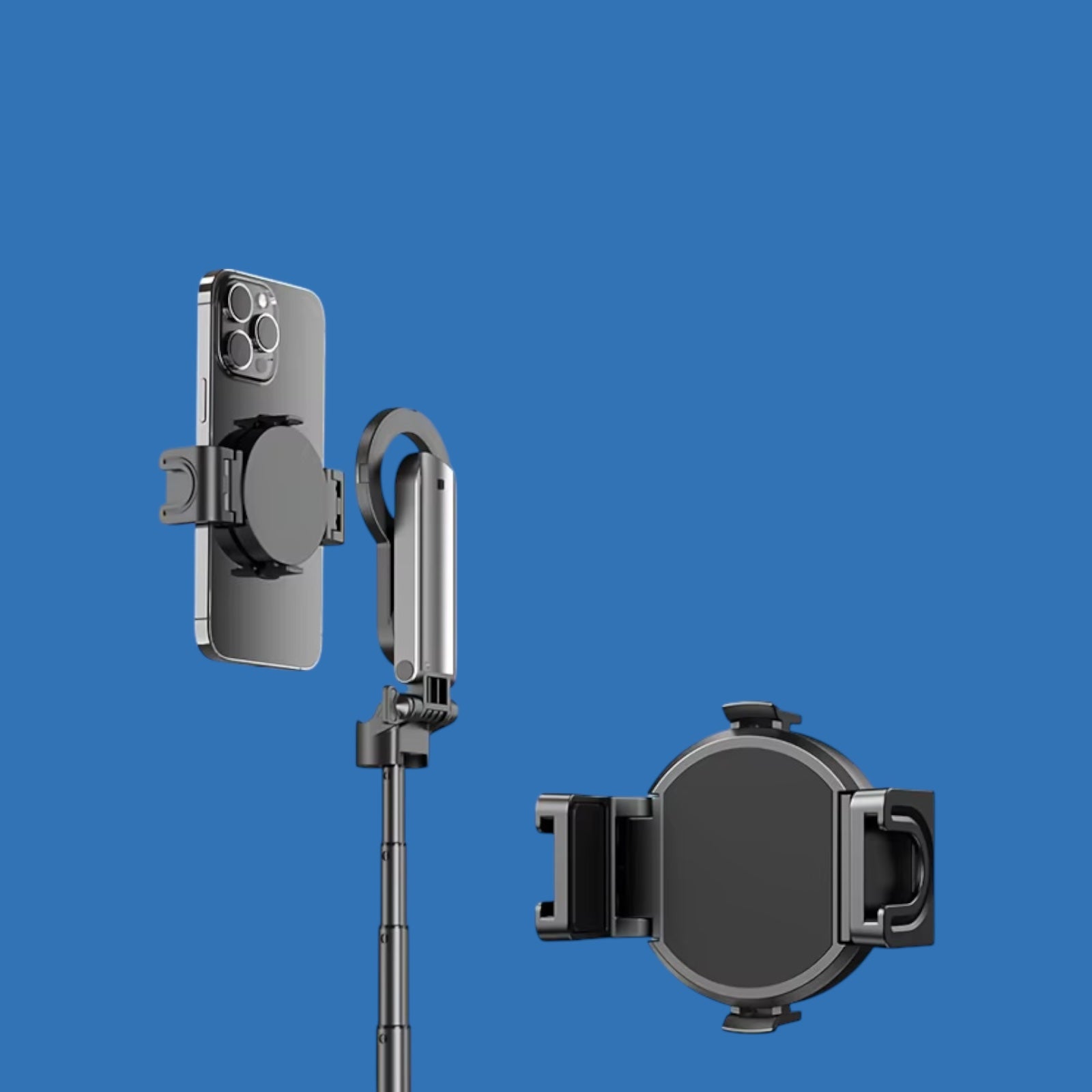 Magnetic Foldable Selfie Stick – 360° Rotating Mount