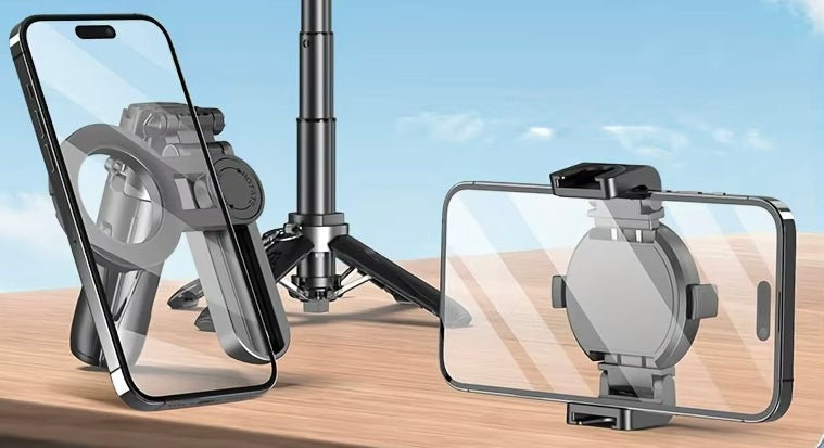 Magnetic Foldable Selfie Stick – 360° Rotating Mount