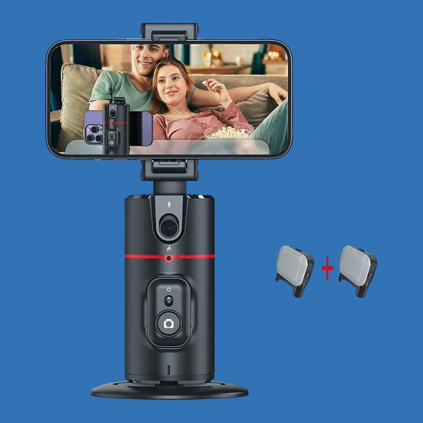 Stabilisateur de téléphone intelligent avec éclairage de remplissage amovible et trépied