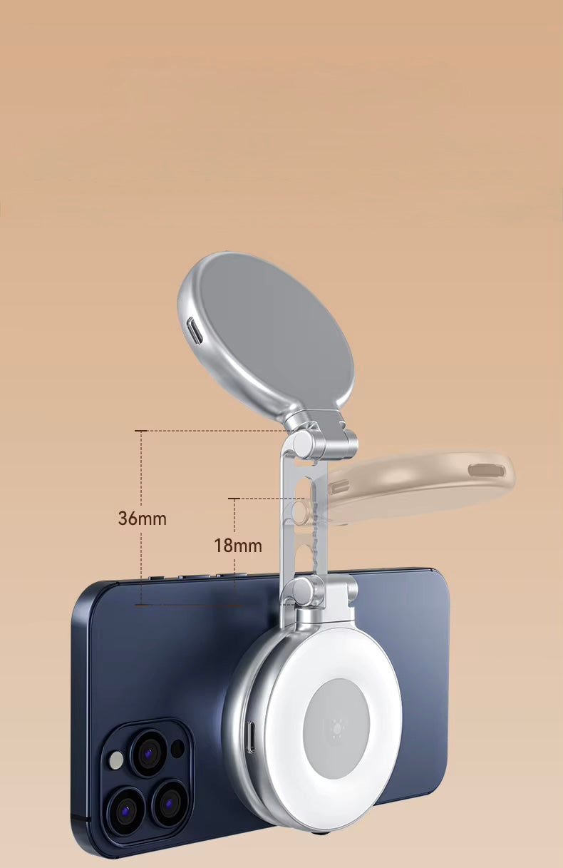 Lumière magnétique pour selfie