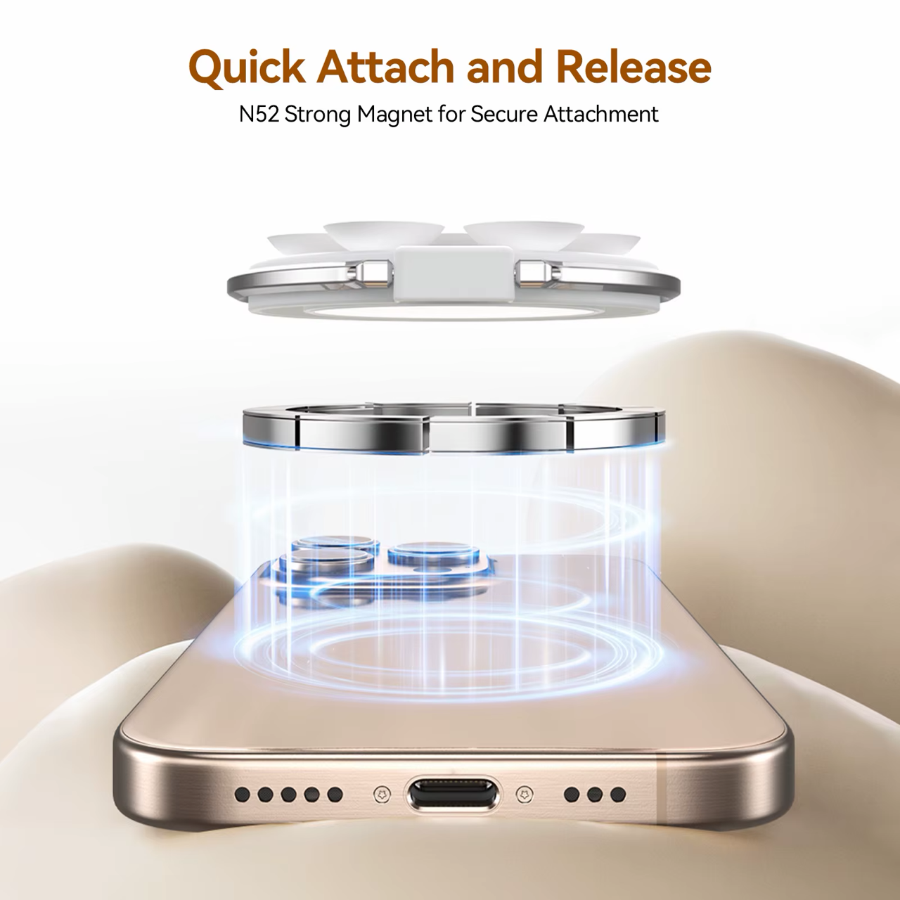 Magnetic Shower Phone Holder