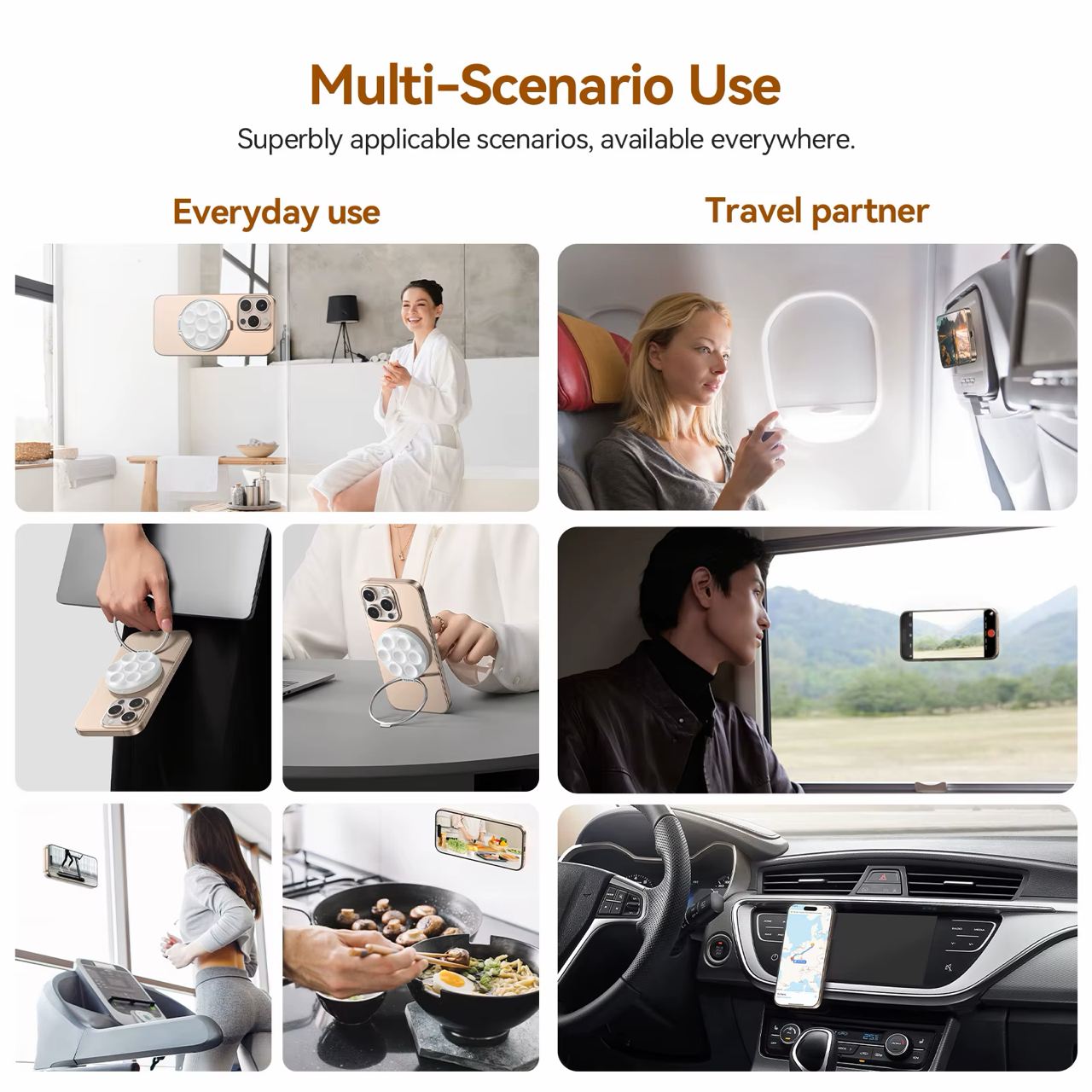 Magnetic Shower Phone Holder