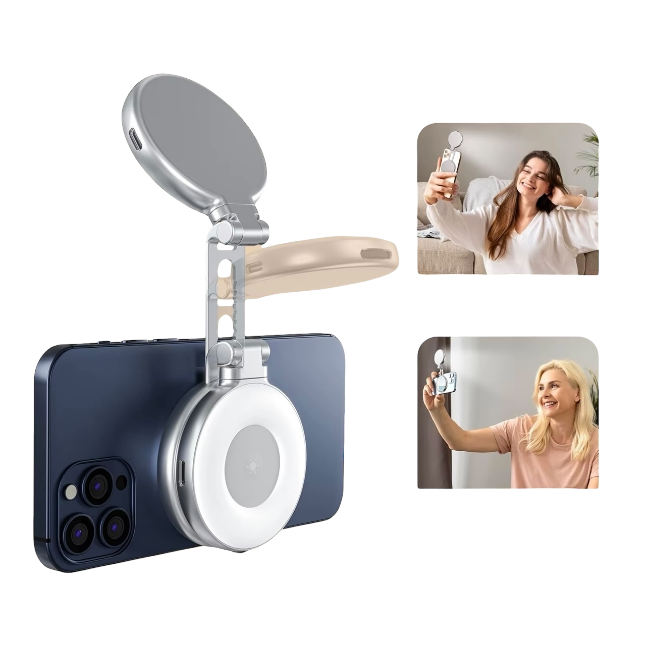 Luz magnética para selfies