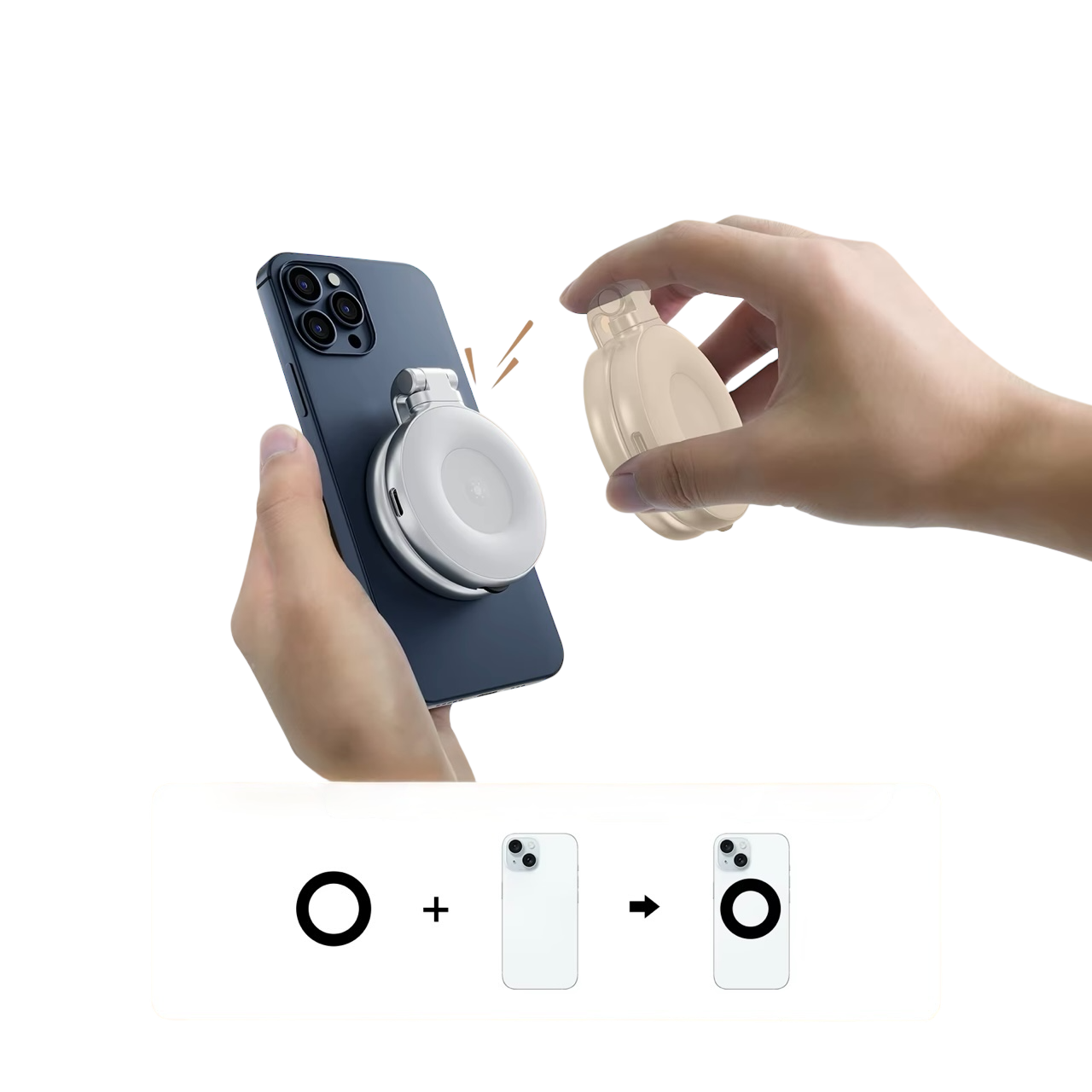 Luz magnética para selfies