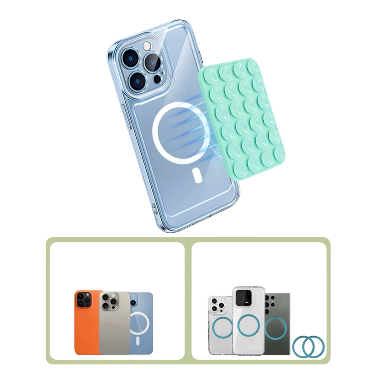 Magnetic Silicone Phone Holder