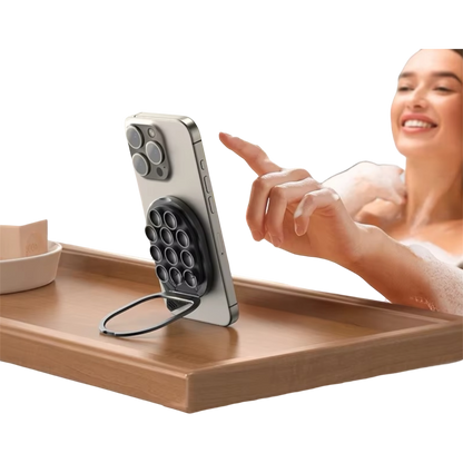 Soporte magnético con ventosa para teléfono
