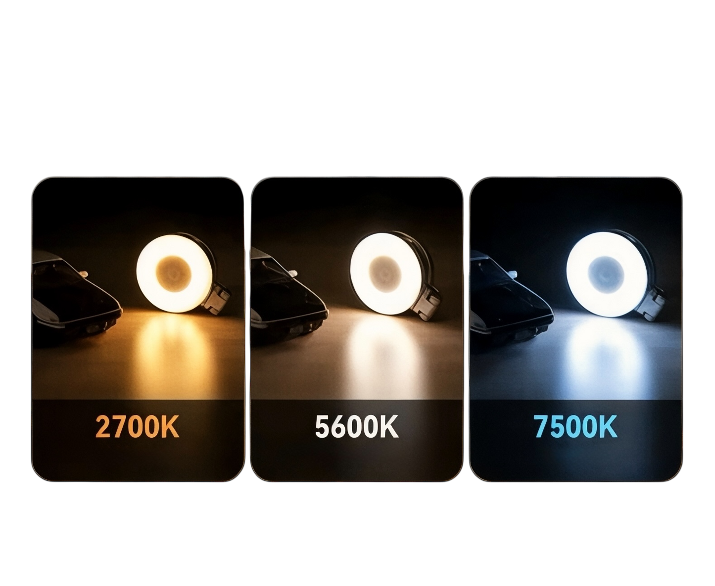 Luz magnética para selfies