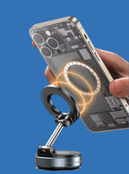 Foldable Magnetic Vacuum Car Phone Holder