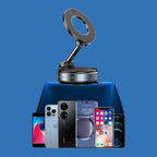 Foldable Magnetic Vacuum Car Phone Holder