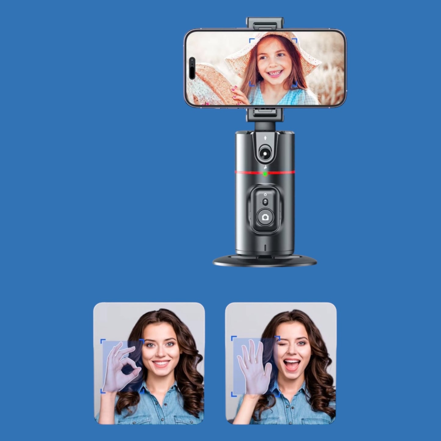 Stabilisateur de téléphone intelligent avec éclairage de remplissage amovible et trépied
