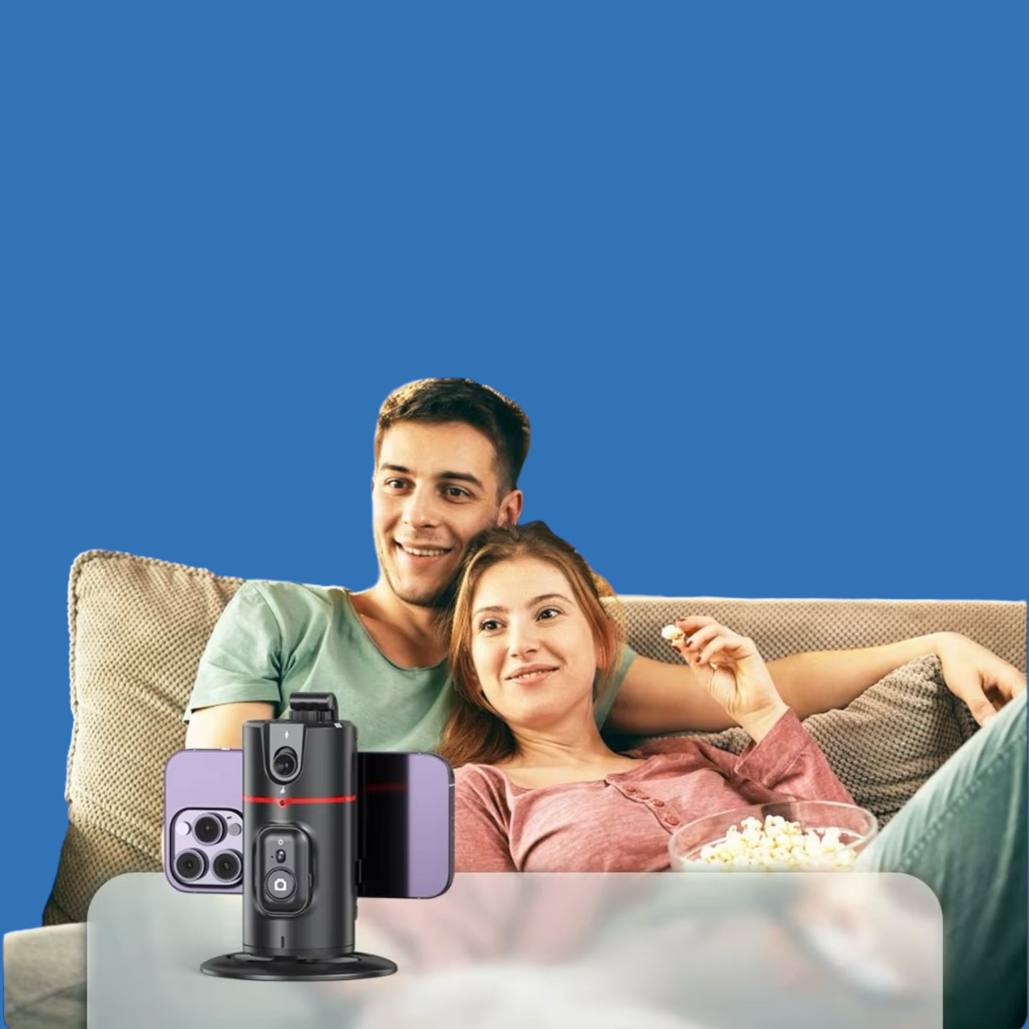 Stabilisateur de téléphone intelligent avec éclairage de remplissage amovible et trépied