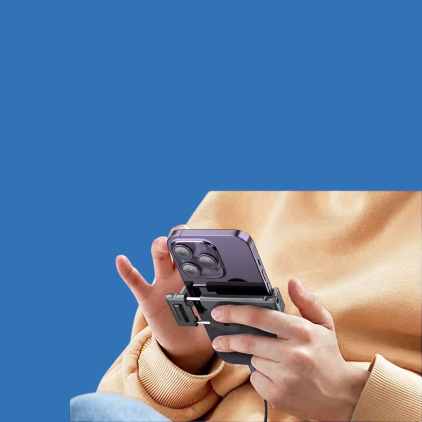 Stabilisateur de téléphone intelligent avec éclairage de remplissage amovible et trépied