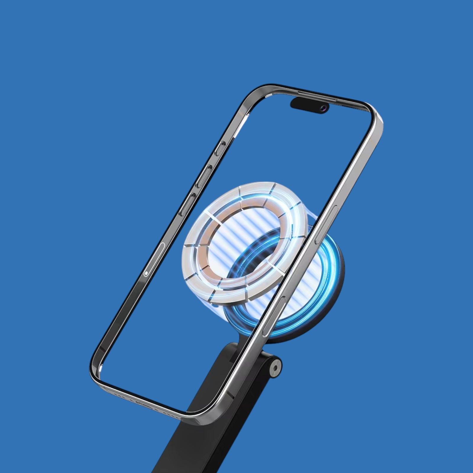 Segulmagnað ferðaselfie-stöng – 360° snúningsfesting fyrir síma