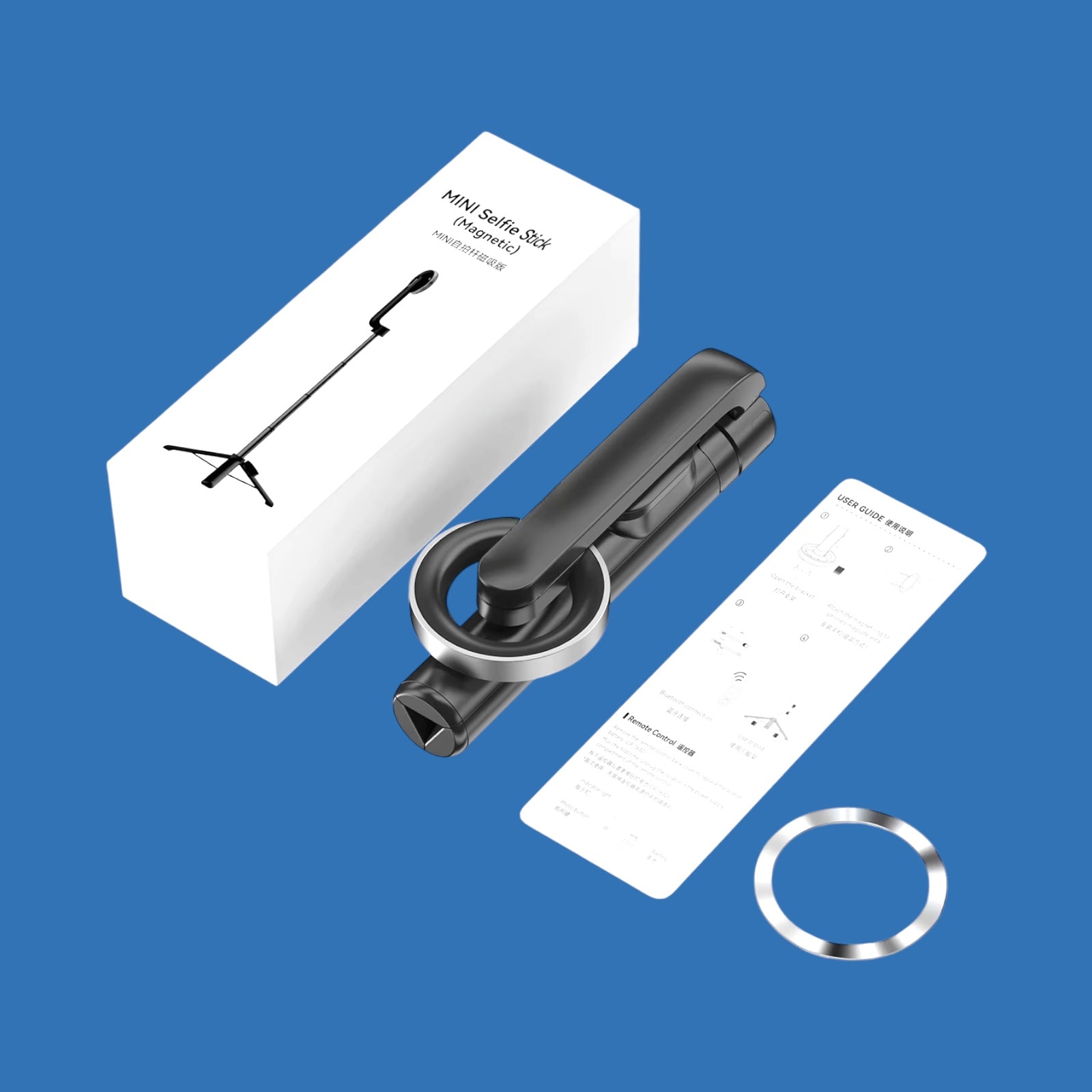 Magnetic Selfie Tripod with Remote