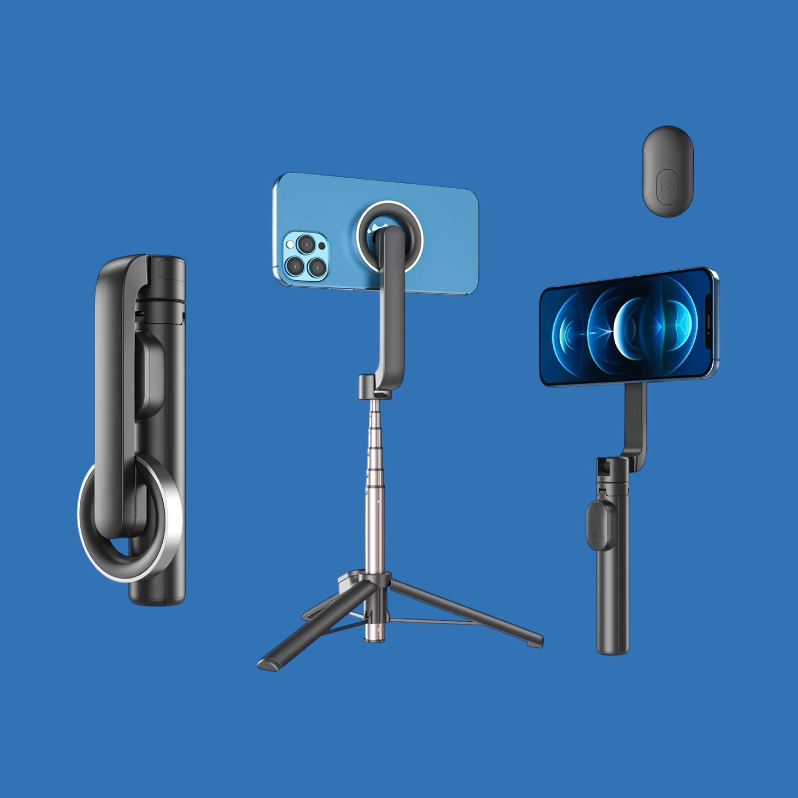 Magnetic Selfie Tripod with Remote
