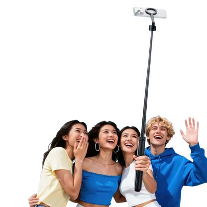 Trípode magnético con apertura automática para selfies