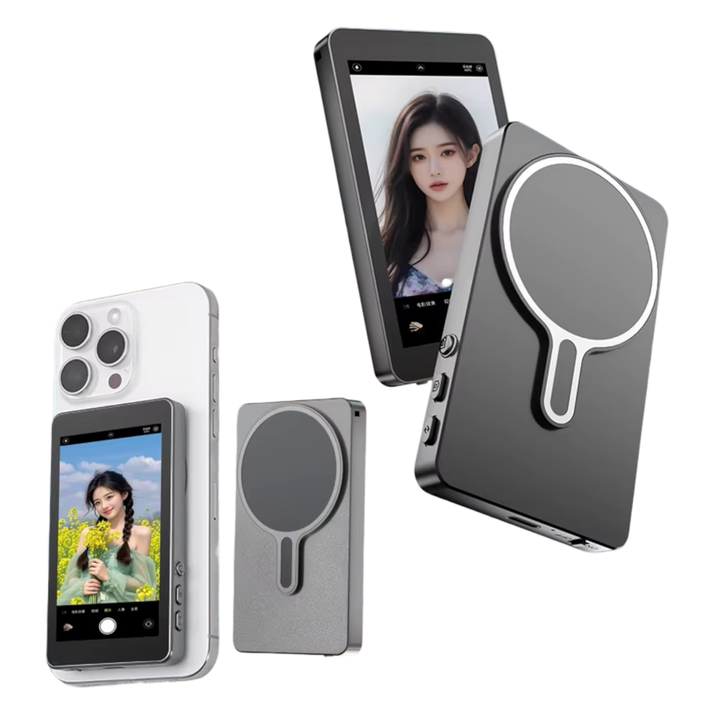 Pantalla magnética para selfies con Bluetooth