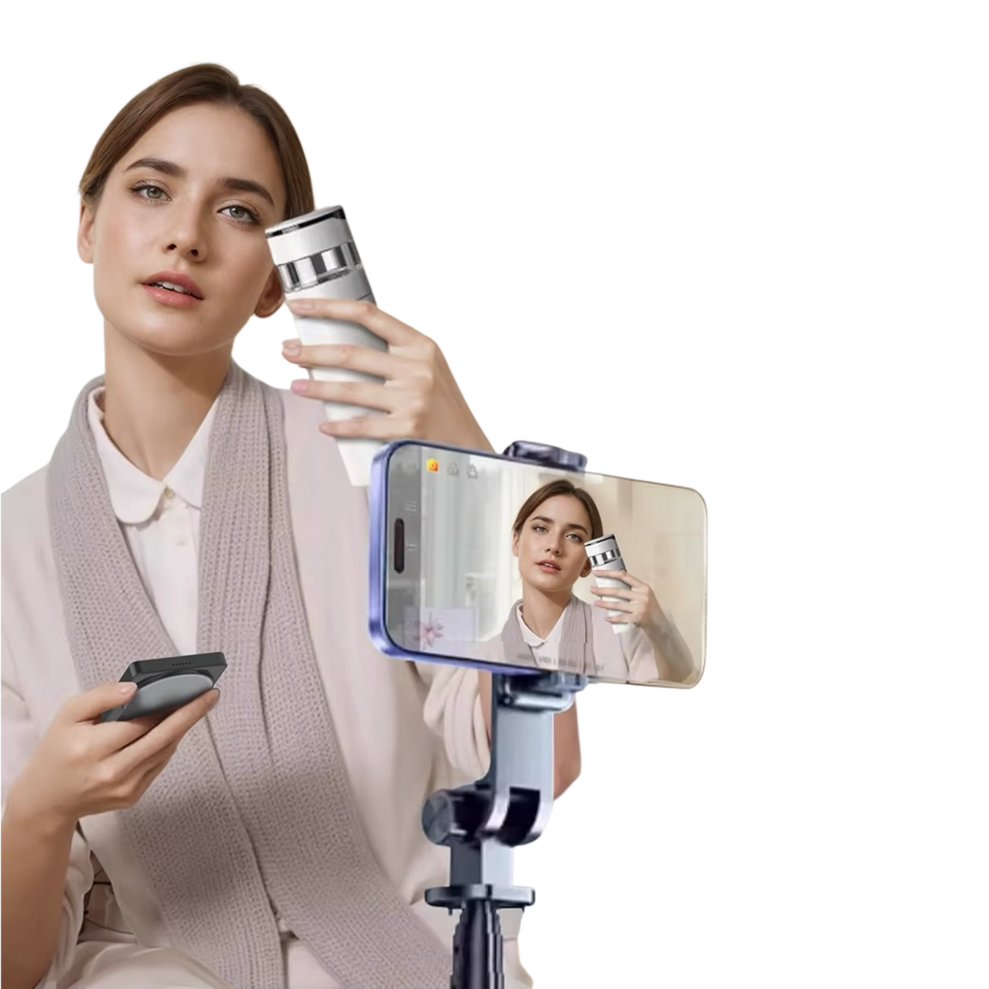 Pantalla magnética para selfies con Bluetooth