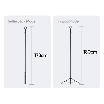 Trípode magnético con apertura automática para selfies