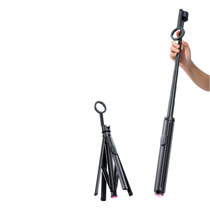 Trípode magnético con apertura automática para selfies