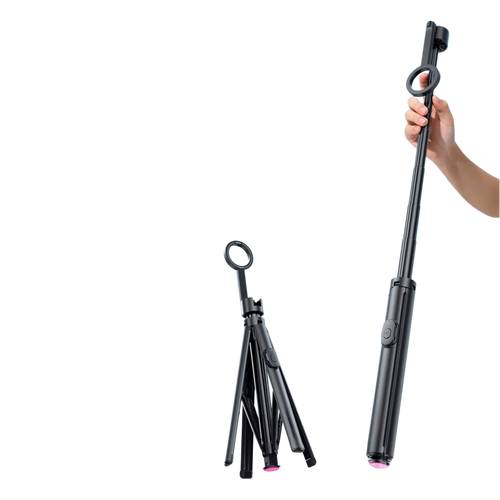 Trípode magnético con apertura automática para selfies