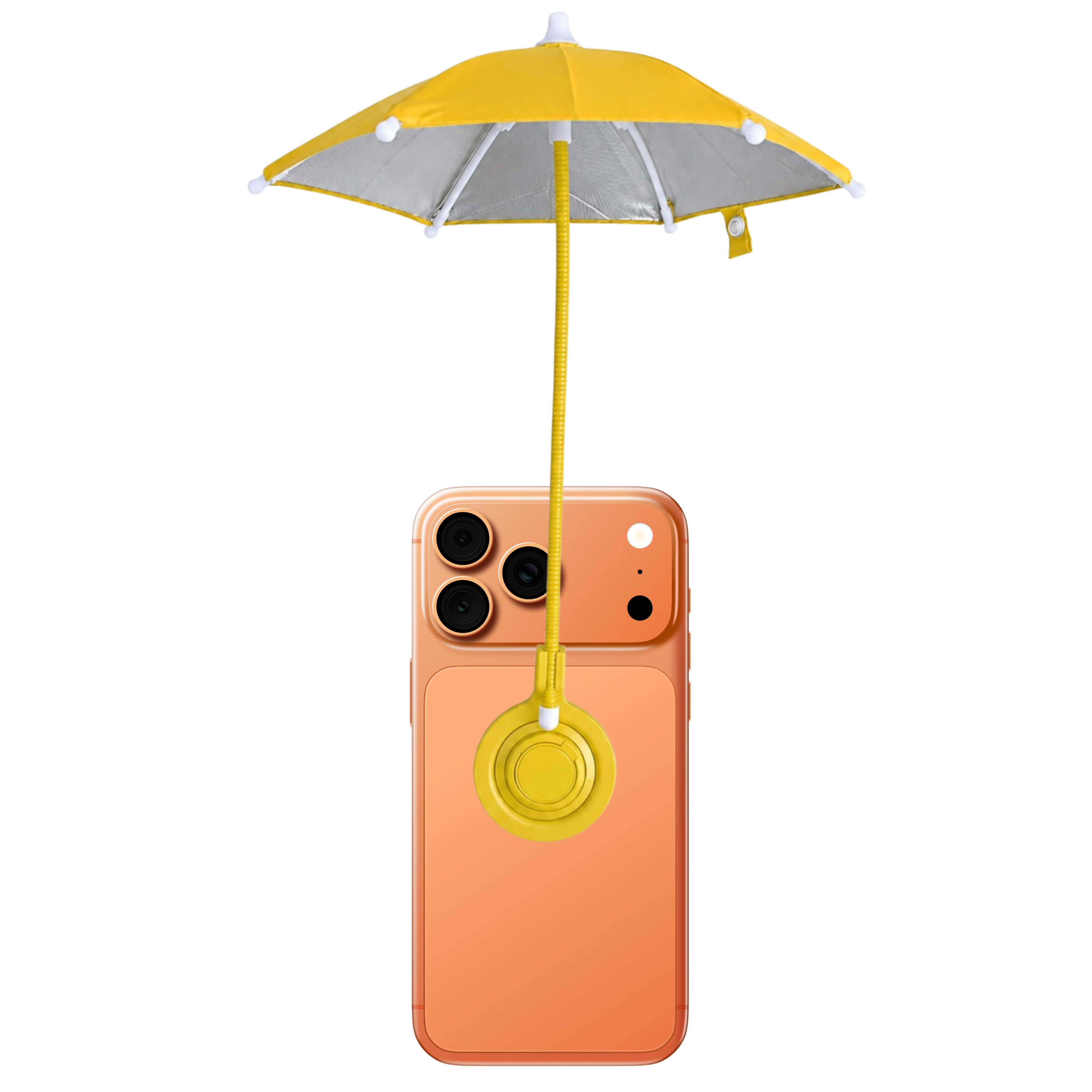 Telescopische parasol voor je telefoon