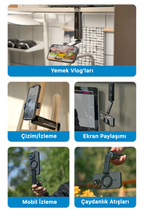 Μαγνητικό ραβδί Selfie για ταξίδια – Βάση τηλεφώνου με περιστροφή 360°